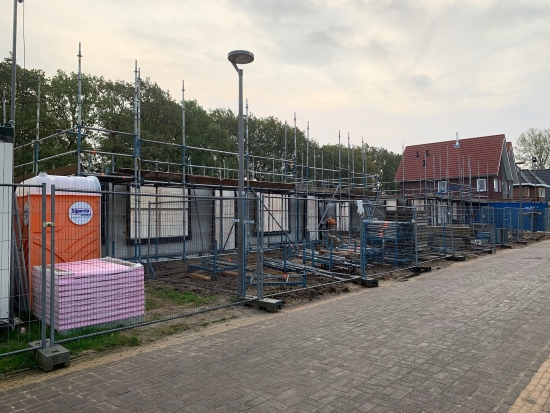 Foto van twee onder één kap woningen aan de Struiklaan in Nooitgedacht